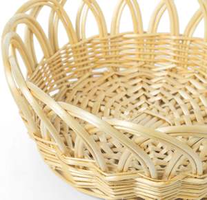 Panier de service en rotin osier de luxe le plus vendu plateau de forme ronde décor de vaisselle pour la fête de Thanksgiving au Vietnam usine - Product Image 3