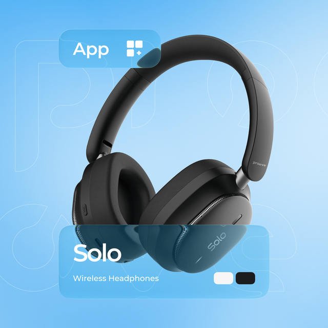 Wireless Headphones Proove Solo with ANC (APP)