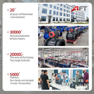 高精度0.5% 24V DC炭素鋼クロミックハイドロヨウ素酸/BSPTネジ式電磁流量計 水/液体用 - Product Image 5