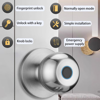 CL-O2 Funciona con la Cerradura de Puerta Biométrica Inteligente Tuya, Entrada sin Llave, Seguridad para Puertas de Madera, Puerta Principal, Fácil Instalación