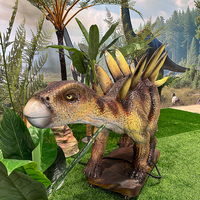 Modèle de dinosaure mécanique animatronique électrique intérieur en métal Dino Park pour les aéroports de parcs d'aventure de centres commerciaux
