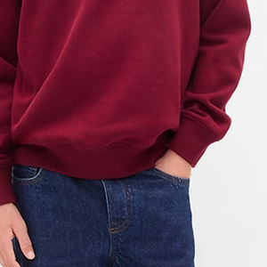 Boys Casual Streetwear Sweatshirt With Crew Neck High Quality Design For Bulk Orders / Solid Color With Full Sleeves Cheap Rate - Product Image 4