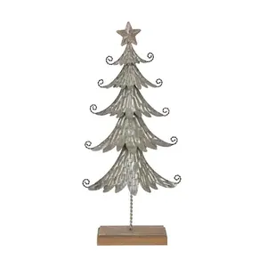 Nouvelles décorations de table de Noël, ornements de table de Noël modernes de haute qualité en métal galvanisé pour la décoration - Product Image 1