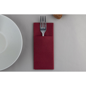 Tovaglioli Tascabili Kanguro Bordeaux 24x40cm, Morbidi e Asciutti, 600 Pezzi, B2B - Product Image 1
