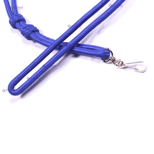 Lanière personnalisée en usine meilleure lanière de couleur bleue unie lanière de tour de cou personnalisée en polyester imprimé logo personnalisé - Product Image 3