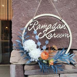 Corona de metal contemporánea con acentos dorados Estilo moderno Venta caliente para celebraciones festivas y de Ramadán - Product Image 3