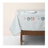 Nappe de table personnalisable de style nordique, en coton de luxe, imperméable, durable, lavable, anti-taches et anti-décoloration, pour événements en plein air