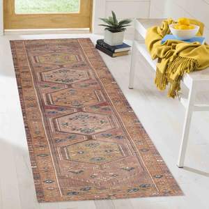 พรม kilim สีส้ม: พรมปูพื้นลายชนเผ่า, พรมพิมพ์ลาย, พรมเนื้อนุ่มแบบไม่ทอ - Product Image 1