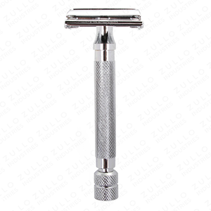 Rasoir de sécurité professionnel OEM personnalisé, double lame en acier inoxydable argenté, haute qualité, pour toilettage professionnel - Product Image 3