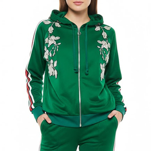 Men's Custom Color Embroidered Hooded Solid Tracksuit 2-Piece Set Winter Wear Casual Style - Product Image 3