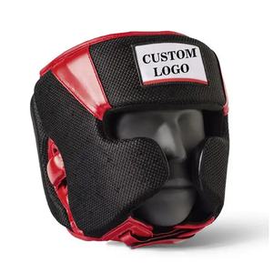 ชุดป้องกันศีรษะสำหรับผู้ชายและผู้หญิงชุดป้องกันชกมวยหนังคุณภาพสูงออกแบบโลโก้ได้ตามต้องการ - Product Image 1