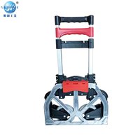 Chariot pliant avec boîte de rangement - Capacité de 60 kg, chariot utilitaire pliable avec sac de transport amovible pour le shopping et le transport
