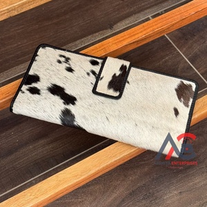 กระเป๋าสตางค์หนังวัวแบบพับสองทบสำหรับผู้หญิงที่ใส่บัตรกระเป๋าสตางค์ยาวหนังแท้ดีไซน์ใหม่2025ออกแบบได้ตามต้องการ - Product Image 1