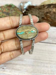 กำไลข้อมืออัญมณีสีเงินสเตอร์ลิง925สามารถปรับได้เครื่องประดับแฟชั่นสีเทอร์ควอยซ์ - Product Image 3