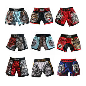 Shorts de compression MMA UFC de combat de kickboxing décontractés solides, service OEM en gros, sublimation personnalisée, séchage rapide pour hommes - Product Image 5