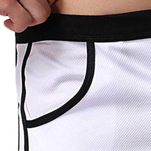 Shorts de jogging pour hommes Short de fitness noir à séchage rapide en maille à double couche Pantalon court de musculation pour hommes - Product Image 3