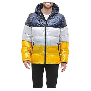 Veste d'hiver personnalisée en gros Veste bouffante pour hommes de haute qualité Manteau chaud en duvet Bulle Vêtements d'extérieur à la mode Veste bouffante Streetwear - Product Image 4