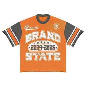 Personalizado DTF DTG sublimación Rhinestone hombres camiseta pantalones cortos conjunto algodón verano traje dos piezas Streetwear Oem - Product Image 6