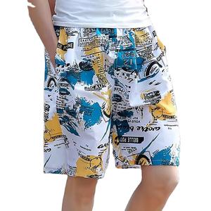 Pantalones cortos de gimnasio para hombre Patrón-Decorado Algodón Fitness Jogger Pantalones de chándal Summer Beach Swim Shorts-Tamaño 6XL - Product Image 1
