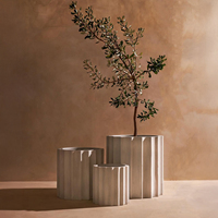 Pots et jardinières en fibro-ciment d'origine vietnamienne pour balcon, jardin et décorations d'arbres