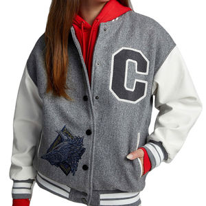 Premium Quality Letter Men Jacket Custom Embroider Patched Logo Letterman Varsity Crop Jacket Top Selling Cropped Varsity Jacket - Product Image 4