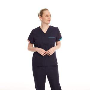 Uniformes Médicos de Mezclilla Unisex de Calidad Estable, Conjuntos de Uniformes de Manga Corta para Hospital - Product Image 2