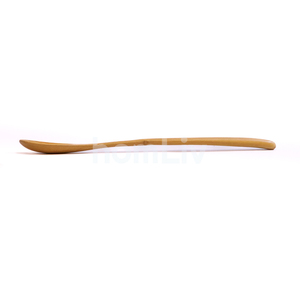 Grande cuillère de service décorative en bois d'acajou naturel fait main, cuillère à riz en bois massif durable, ustensiles de cuisine, vaisselle - Product Image 6
