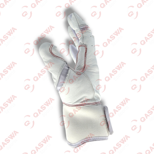 Gants de frappe de baseball en cuir à manchette courte violet et jaune sur mesure de qualité professionnelle - Product Image 6