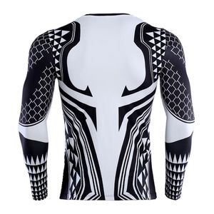 Rashguard de compression haute performance et écologique pour adultes unisexes, tissu extensible en spandex/nylon pour le fitness - Product Image 3