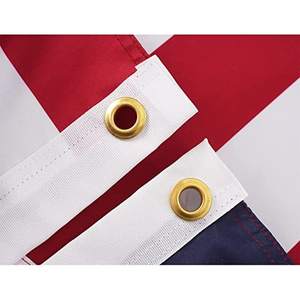 Drapeau américain USA TOP FLAGSINC, 2x3 pieds, double face, fabriqué aux États-Unis, drapeau extérieur robuste avec 2 œillets en laiton - Product Image 3