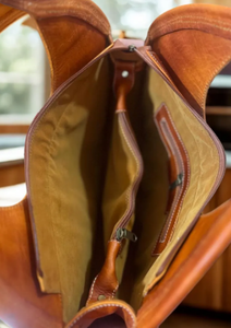 Sac à main en cuir rond personnalisé sac fourre-tout circulaire marocain sac à main Boho unique pour femmes sac à bandoulière artisanal - Product Image 2