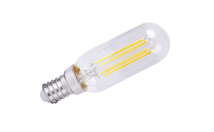Lampada tubolare a LED in cristallo E14 4W 2800K 380Lm 25x84mm. (F-BRIGHT 2601944) - Product Image 1