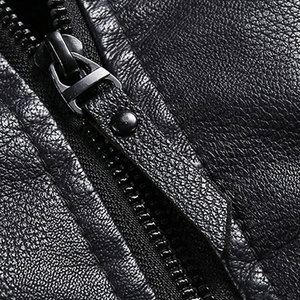 Wholesale Casual Fashion <b>Men's</b> Leather <b>Jacket</b> Top Quality Cowhide Genuine Leather <b>Jacket</b> <b>For</b> Online Sale <b>jacket</b> <b>for</b> <b>men</b> - Product Image 5