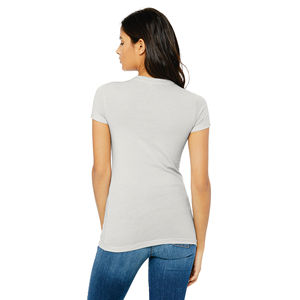 Airlume-Camiseta ajustada para mujer, Camiseta de algodón peinado y anillo de 100% oz, longitud corporal más larga, 4,2 - Product Image 3