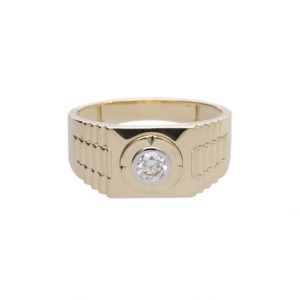 14KT <b>Gold</b> Women's <b>Ring</b> Natural Diamond Bezel <b>Set</b> Brilliant Cut Rhodium Plated Statement Band Luxury Fashion Jewelry Classic - Product Image 5