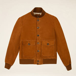 Chaqueta de Motociclista Unisex de Cuero con Borlas de Lona, Prenda Exterior de Primera Calidad, Cálida para Invierno, Estilo Casual, Cuero Genuino, Diseño Duradero - Product Image 1