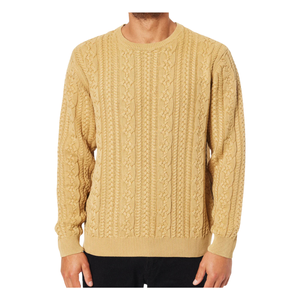 Pull à manches longues en tricot uni pour hommes-Pull décontracté confortable pour l'automne et l'hiver - Product Image 1