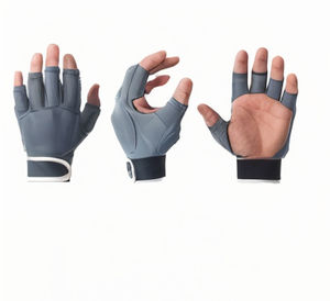 ถุงมือฮอกกี้สนามครึ่งนิ้วแบบมืออาชีพแผ่นโฟมกันลื่นออกแบบโลโก้ได้ตามต้องการสำหรับเยาวชนและผู้ใหญ่ - Product Image 4