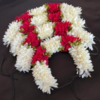 Gajra en tissu pour cheveux, idéal pour les fêtes, les tenues de Bharatnatyam d'Inde du Sud, Halloween, la Saint-Valentin et autres célébrations ! Cadeau Parfait