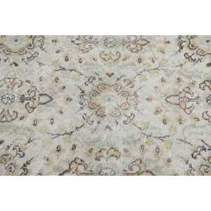 Alfombra vintage, alfombra de 3.7x6.8 pies, alfombra verde con lunares - Product Image 5