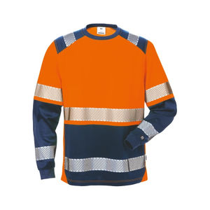 Camiseta de Trabajo de Manga Corta de Alta Visibilidad para Construcción, con Cinta Reflectante, Ropa de Seguridad con Cierre de Cremallera - Product Image 5