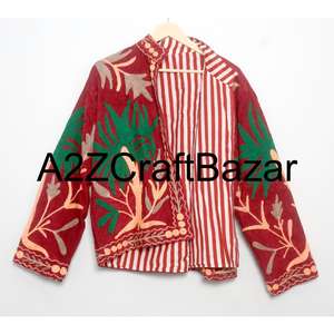 Chaqueta Cotrise Bordada a Mano, Diseño Vintage, Ecológica, Transpirable, Forrada de Algodón, Ropa de Abrigo para Invierno, Primavera y Verano, para Fiestas - Product Image 6