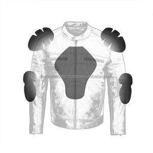 Vestes en cuir de vachette véritable entièrement personnalisées Veste de moto en cuir imperméable et coupe-vent pour hommes. - Product Image 6