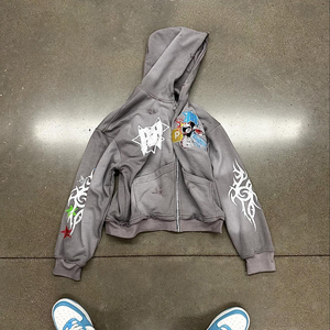 500 Gsm surdimensionné pull à capuche pour hommes et femmes goutte épaule poids lourd pour bouffée impression Sublimation pour l'hiver - Product Image 3