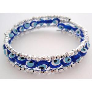 Fashion <b>Beaded</b> for Bracelet with Evil Eye Design <b>Plastic</b> Material - Product Image 1