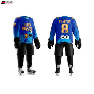 Vente en gros d'uniformes de hockey sur glace unisexe de haute qualité, nouveaux ensembles personnalisés de grande taille pour hommes, shorts techniques d'impression pour votre équipe - Product Image 2