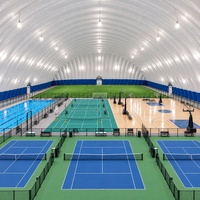 Dômes sportifs gonflables en PVDF, structure autoportante, pour terrains de football, de tennis et stades intérieurs – Vente directe usine