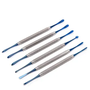 ROBOZ Premium Titanium Coated Juego de elevador de periostio dental manual de 6 piezas Instrumentos quirúrgicos dentales de raíz profesional - Product Image 1