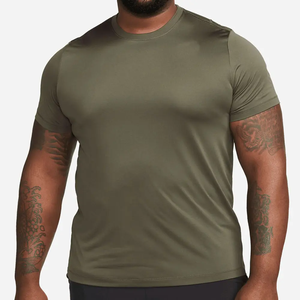 Camiseta de LICRA/poliéster de gran tamaño para hombre, Camiseta deportiva con logotipo personalizado en blanco, impresión por transferencia de calor de alta calidad - Product Image 5