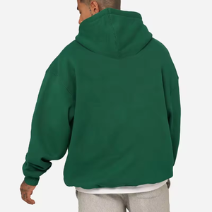 Sweats à capuche streetwear vierges, logo personnalisé pour hommes, sweats à capuche sans cordon, polaire, poids lourd, logo personnalisé - Product Image 3